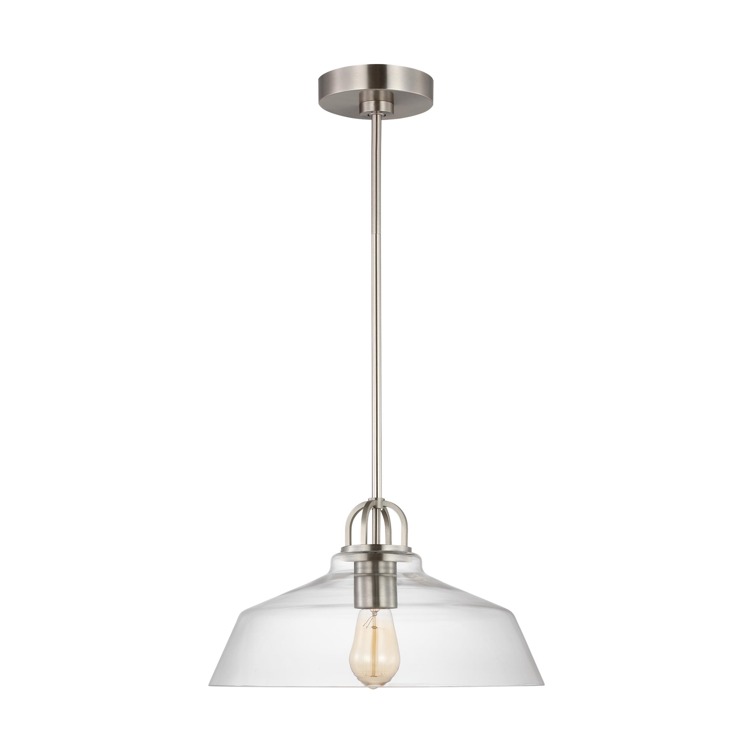 Payton Small Pendant Brushed Steel