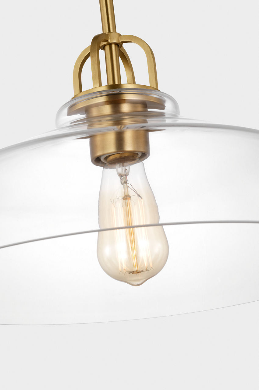 Payton Small Pendant Satin Brass