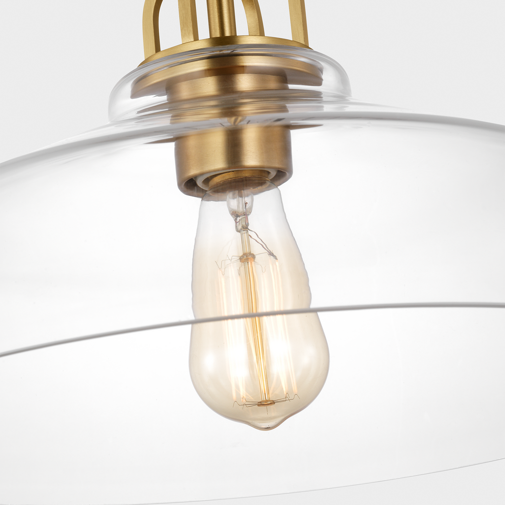 Payton Small Pendant Satin Brass