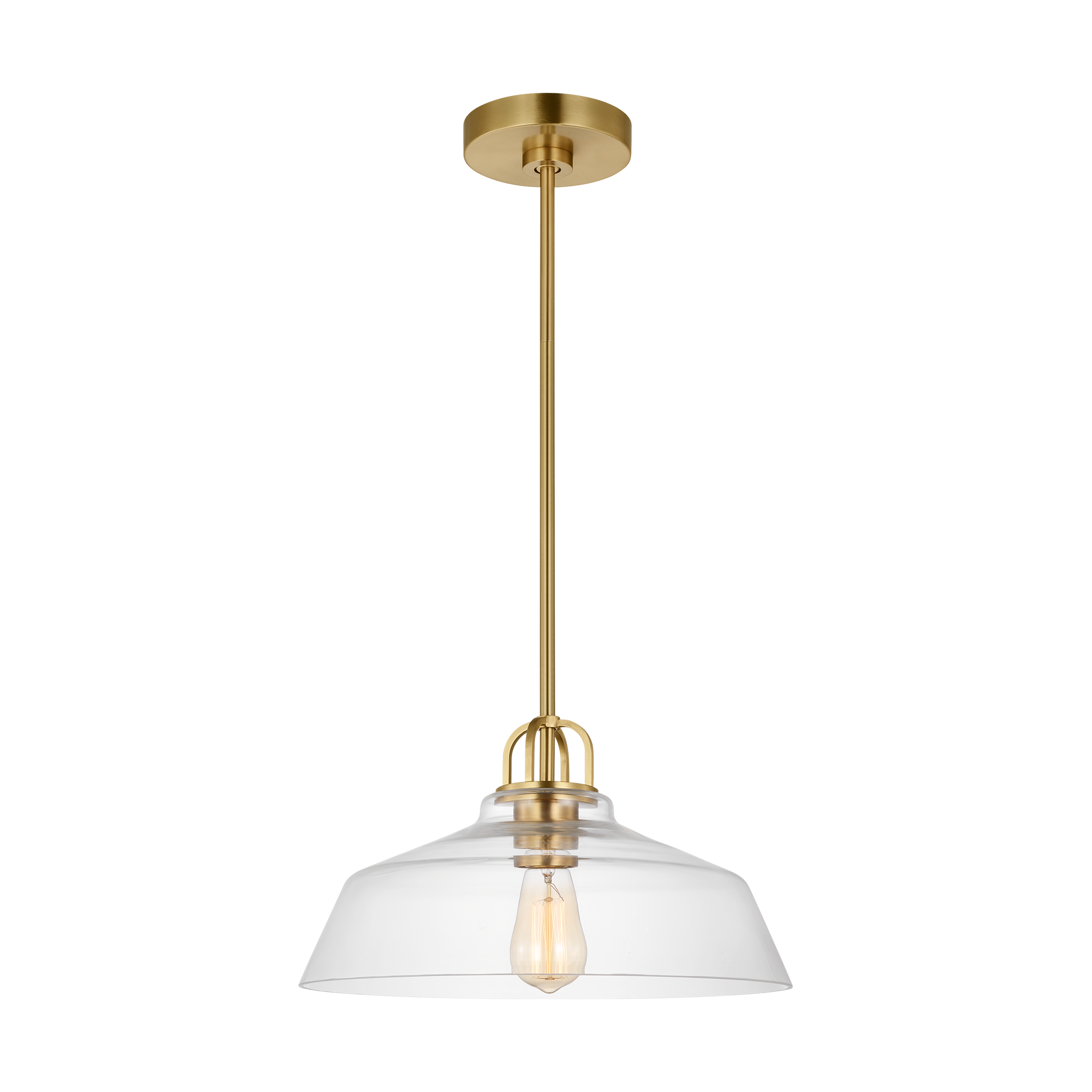 Payton Small Pendant Satin Brass