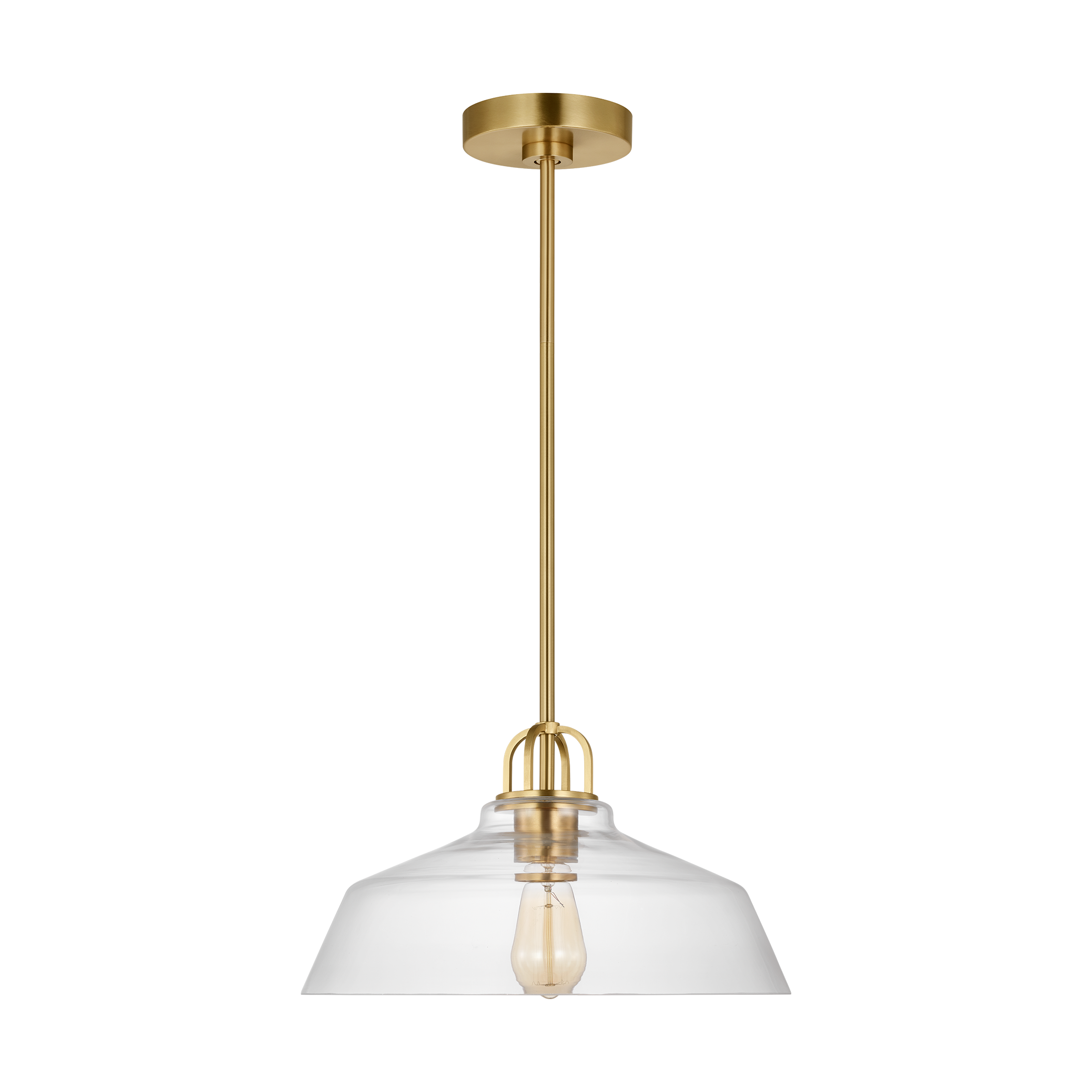 Payton Small Pendant Satin Brass
