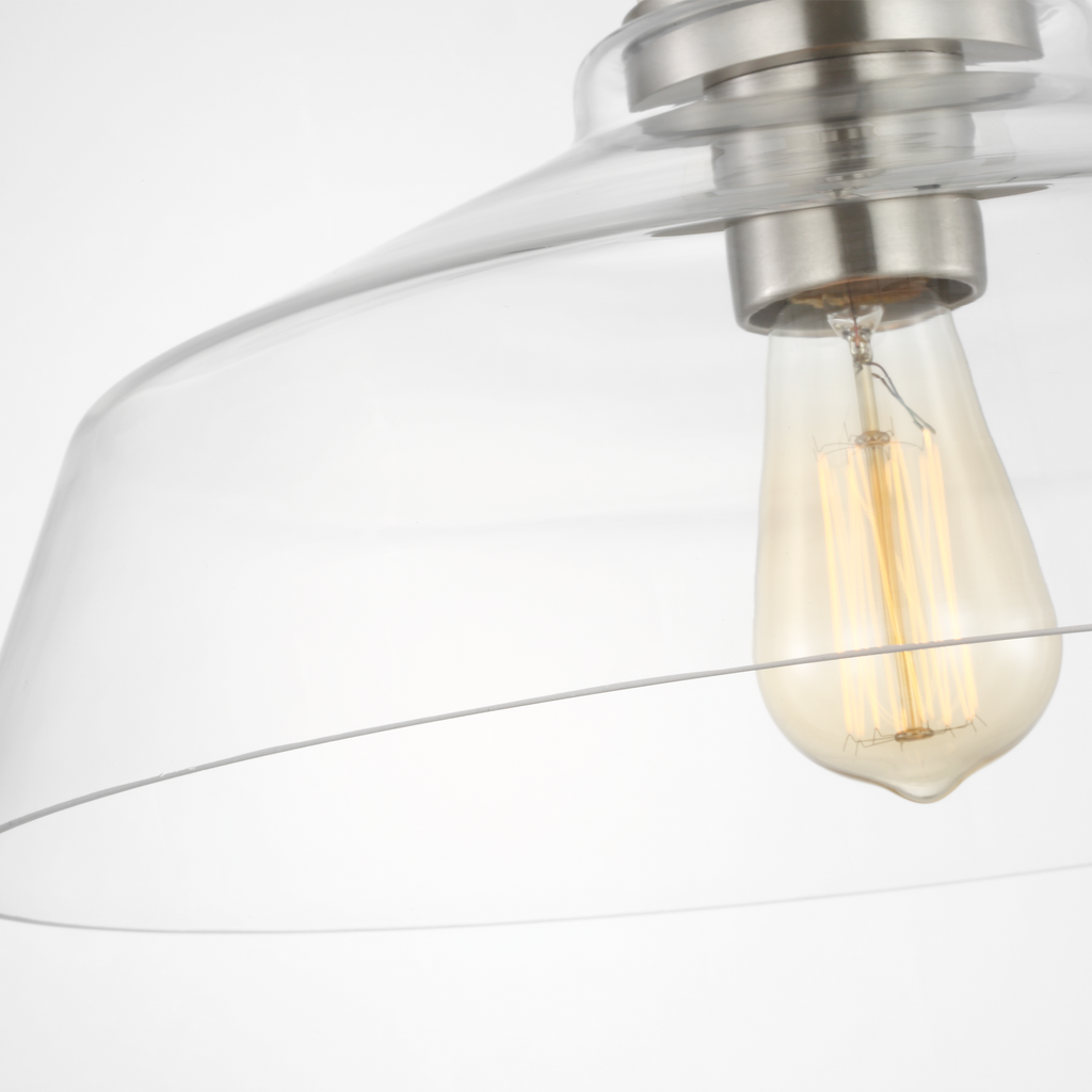 Payton Medium Pendant Brushed Steel