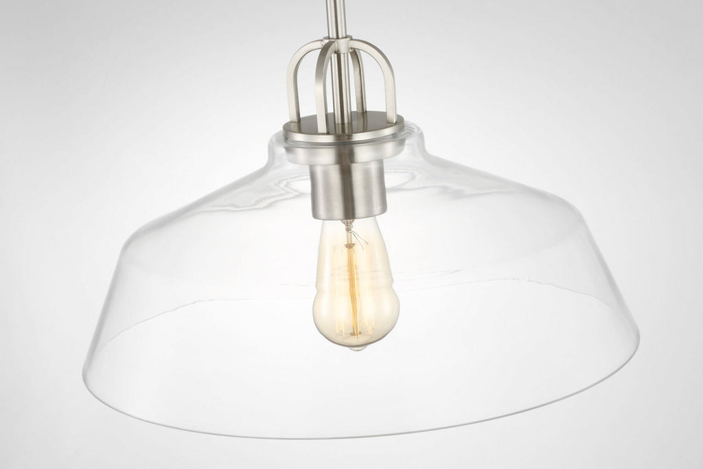 Payton Medium Pendant Brushed Steel
