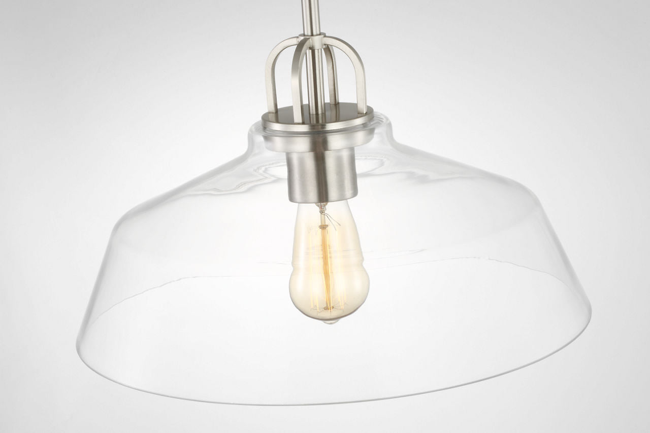 Payton Medium Pendant Brushed Steel