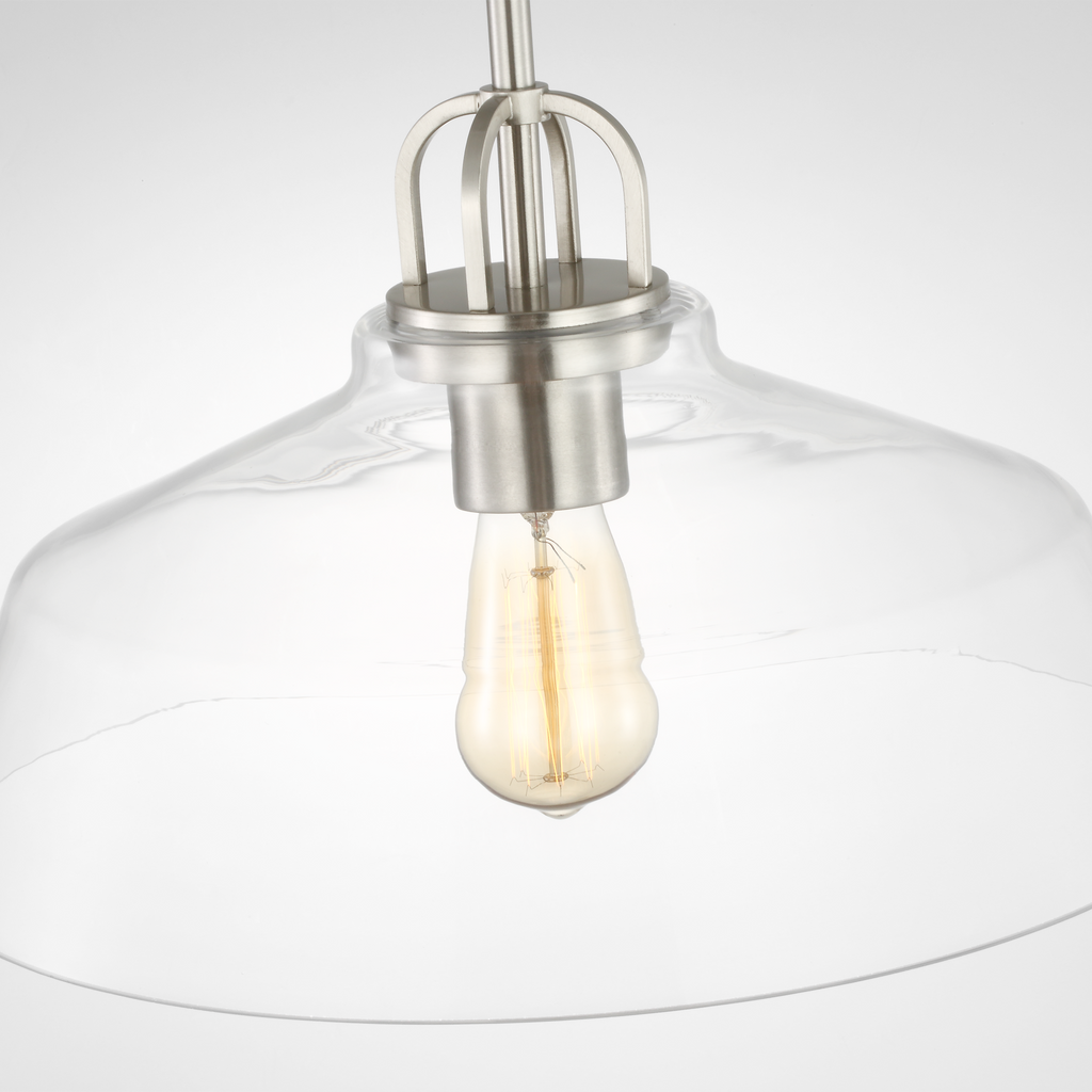 Payton Medium Pendant Brushed Steel