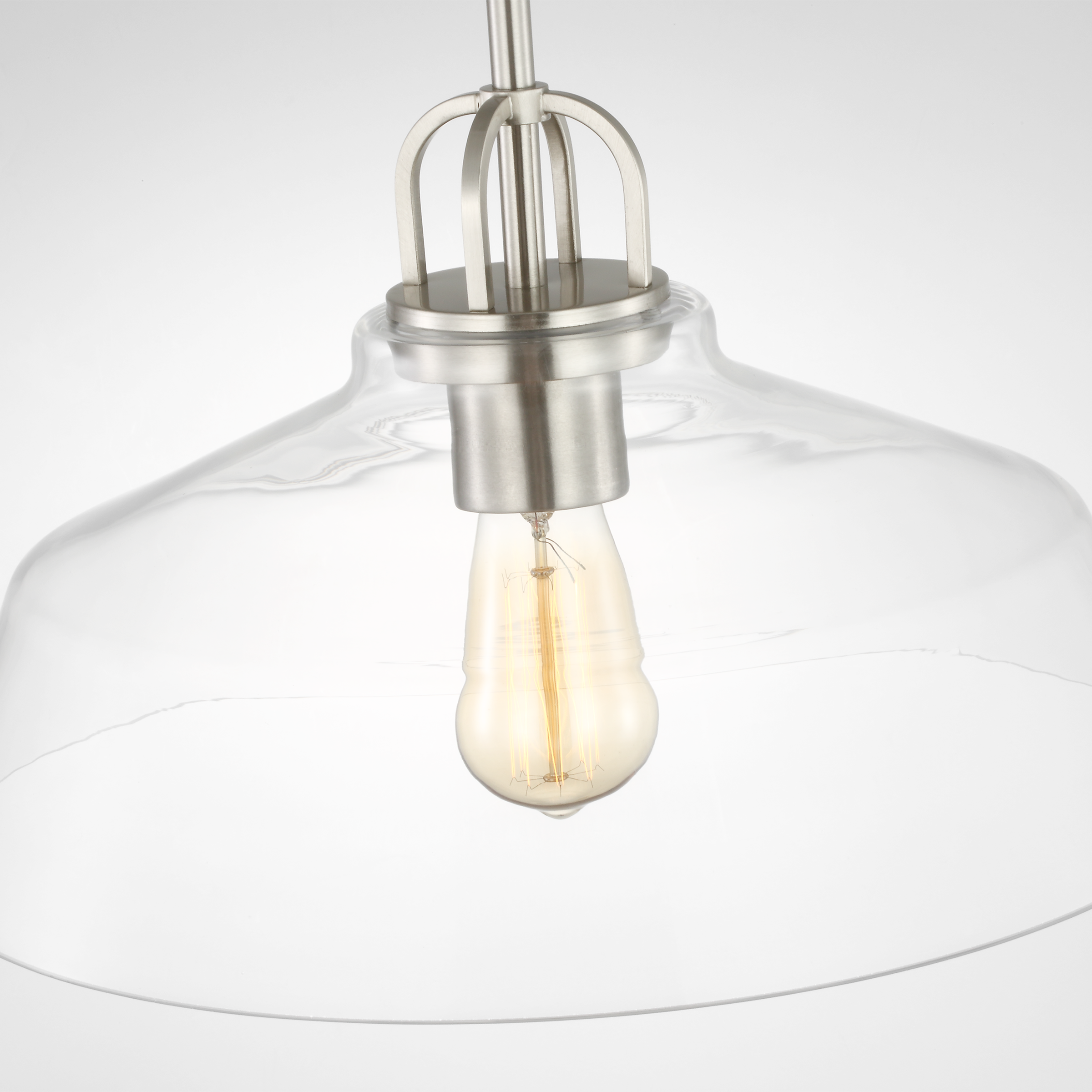 Payton Medium Pendant Brushed Steel