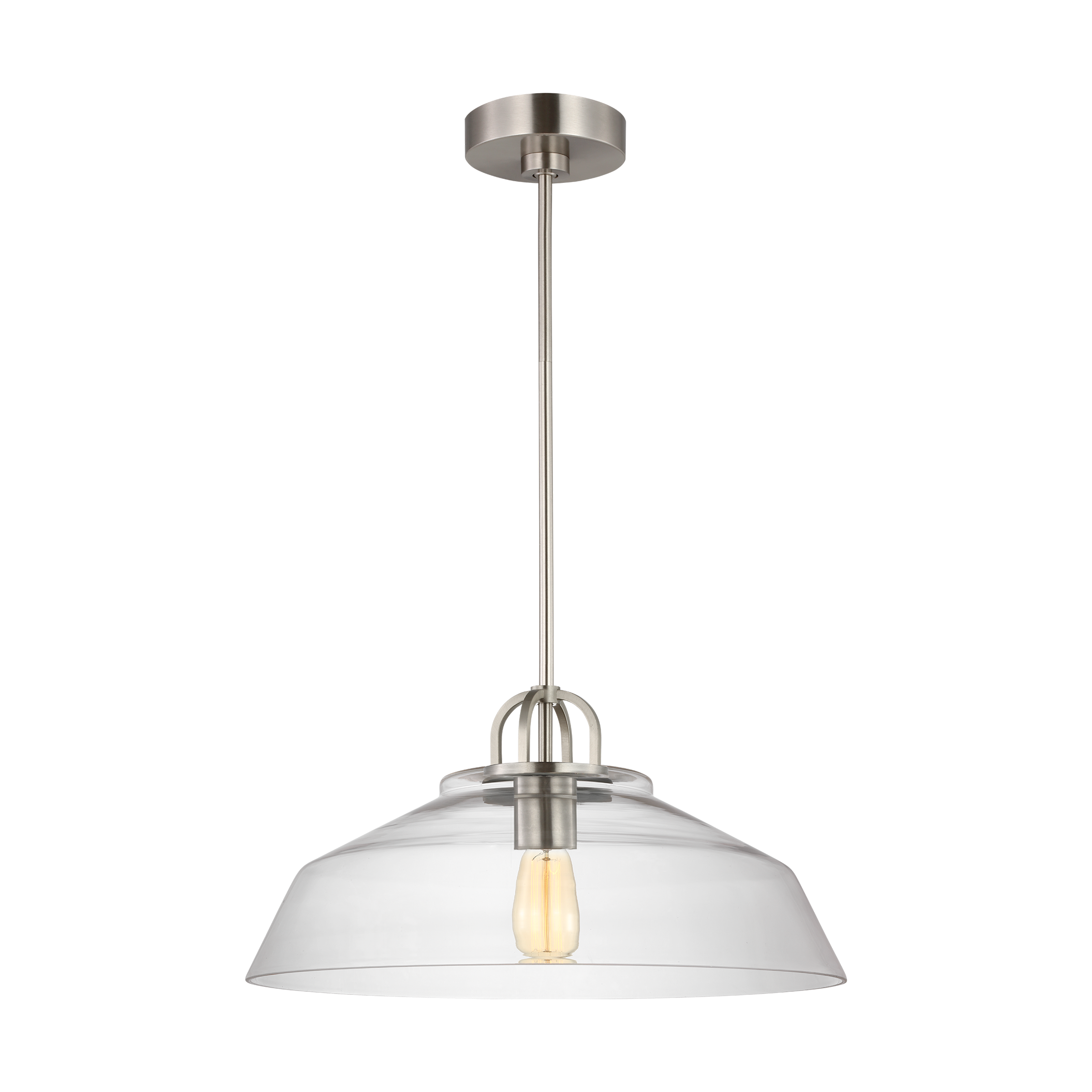 Payton Medium Pendant Brushed Steel