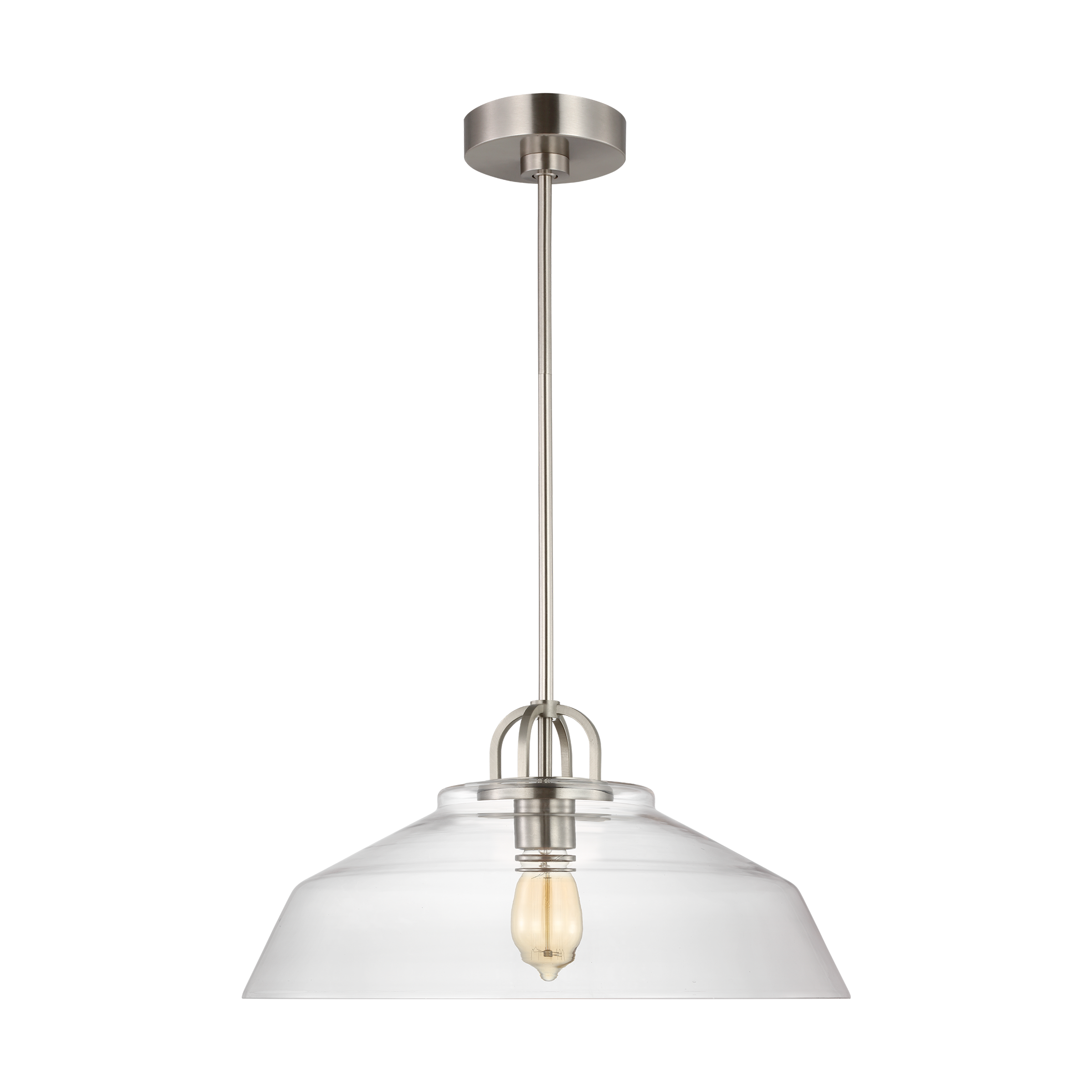 Payton Medium Pendant Brushed Steel