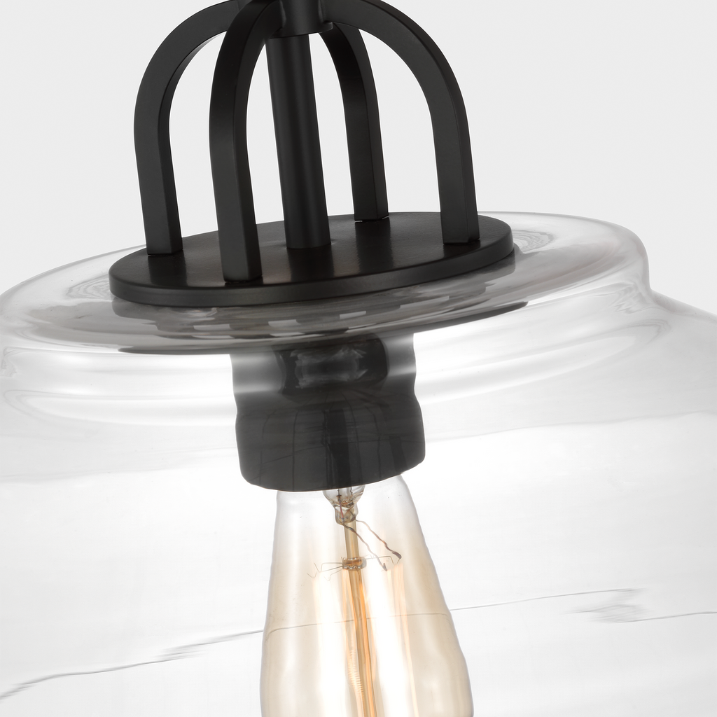 Payton Medium Pendant Midnight Black