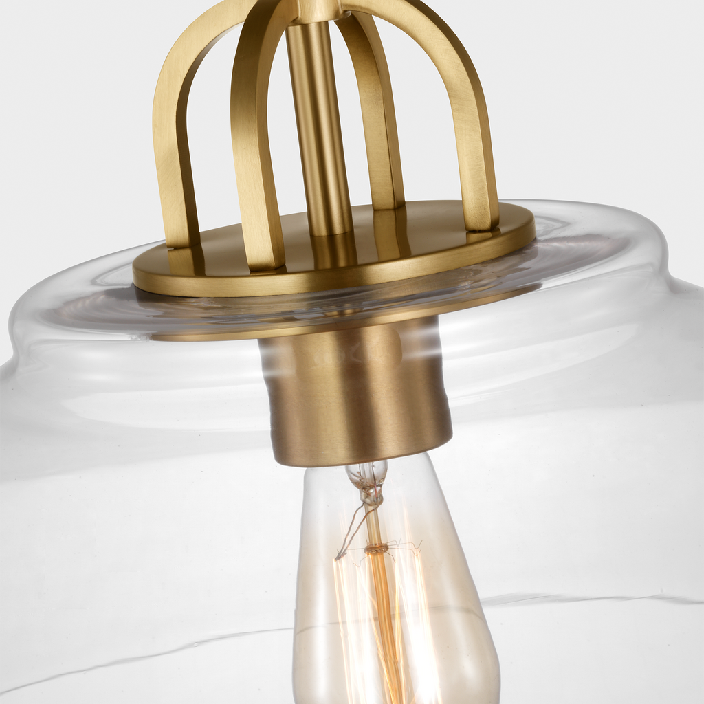 Payton Medium Pendant Satin Brass