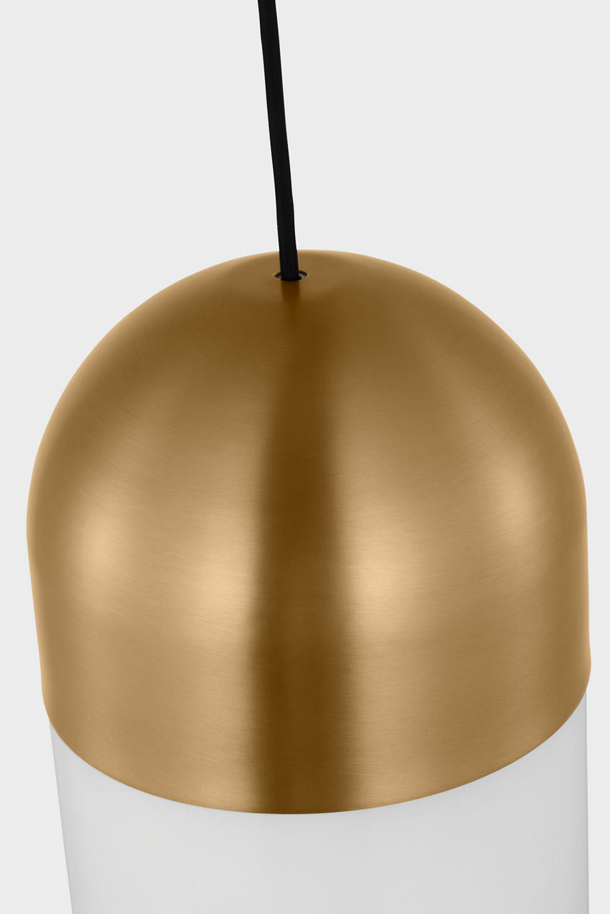 Foster Medium Pendant Satin Brass