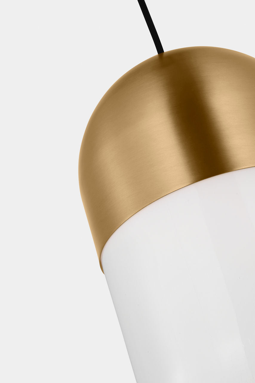 Foster Medium Pendant Satin Brass