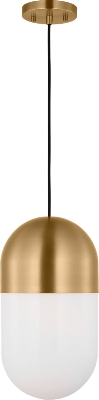 Foster Medium Pendant Satin Brass