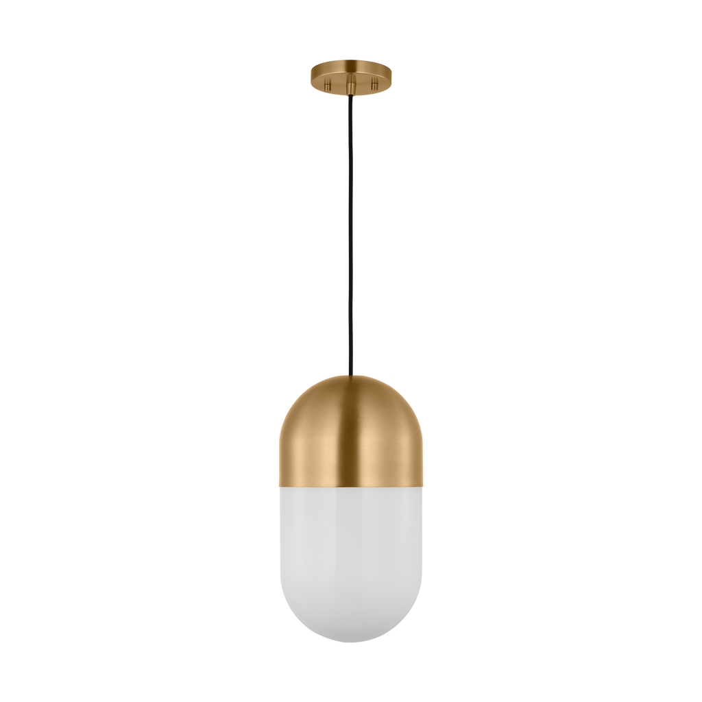 Foster Medium Pendant Satin Brass