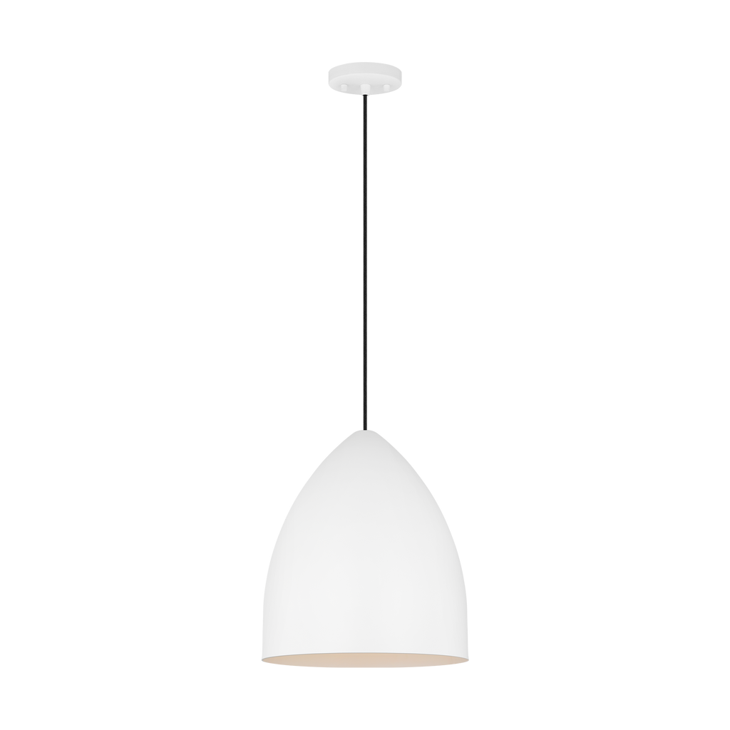 Huron Medium Pendant Matte White