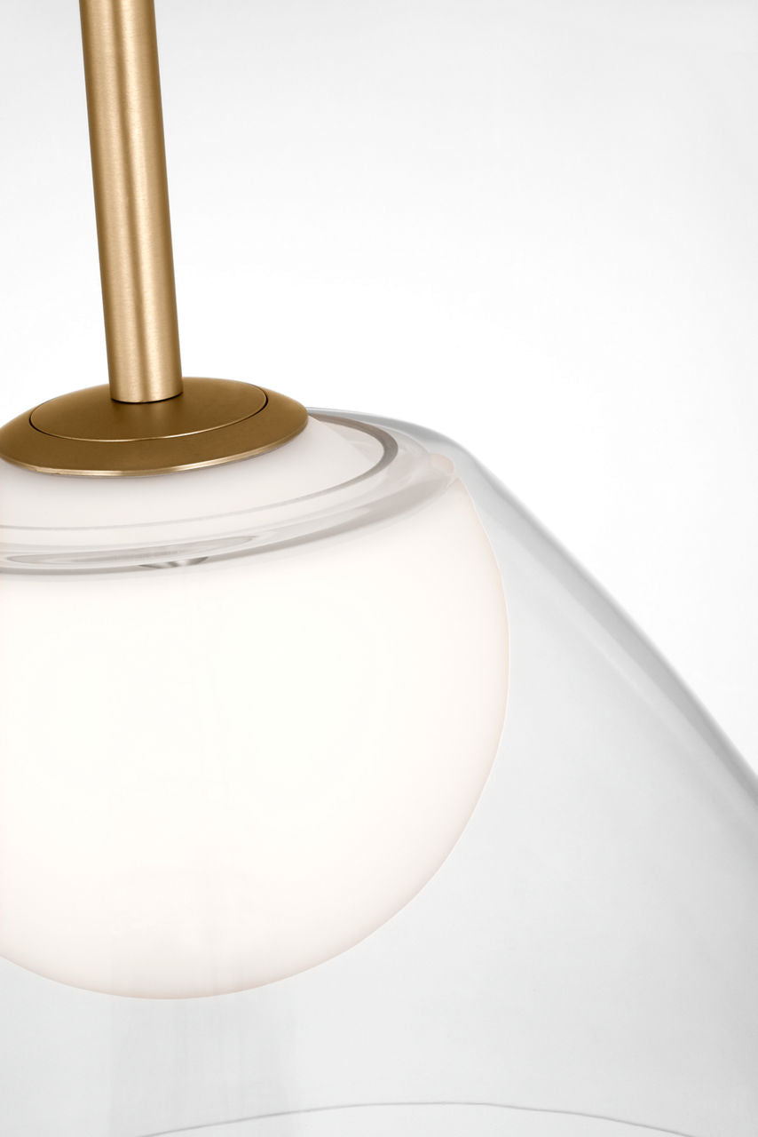 Suma Medium Pendant Satin Brass