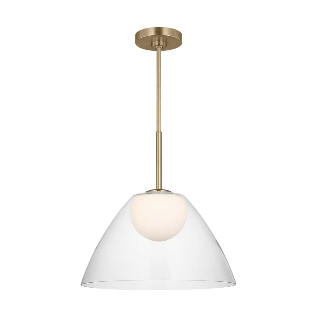 Suma Medium Pendant Satin Brass