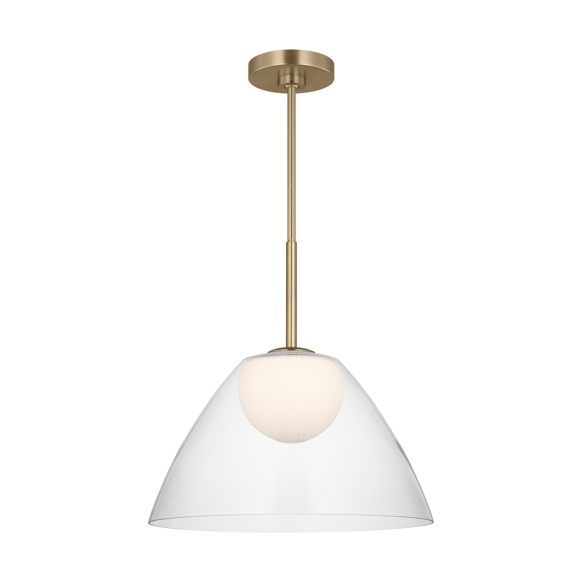 Suma Medium Pendant Satin Brass