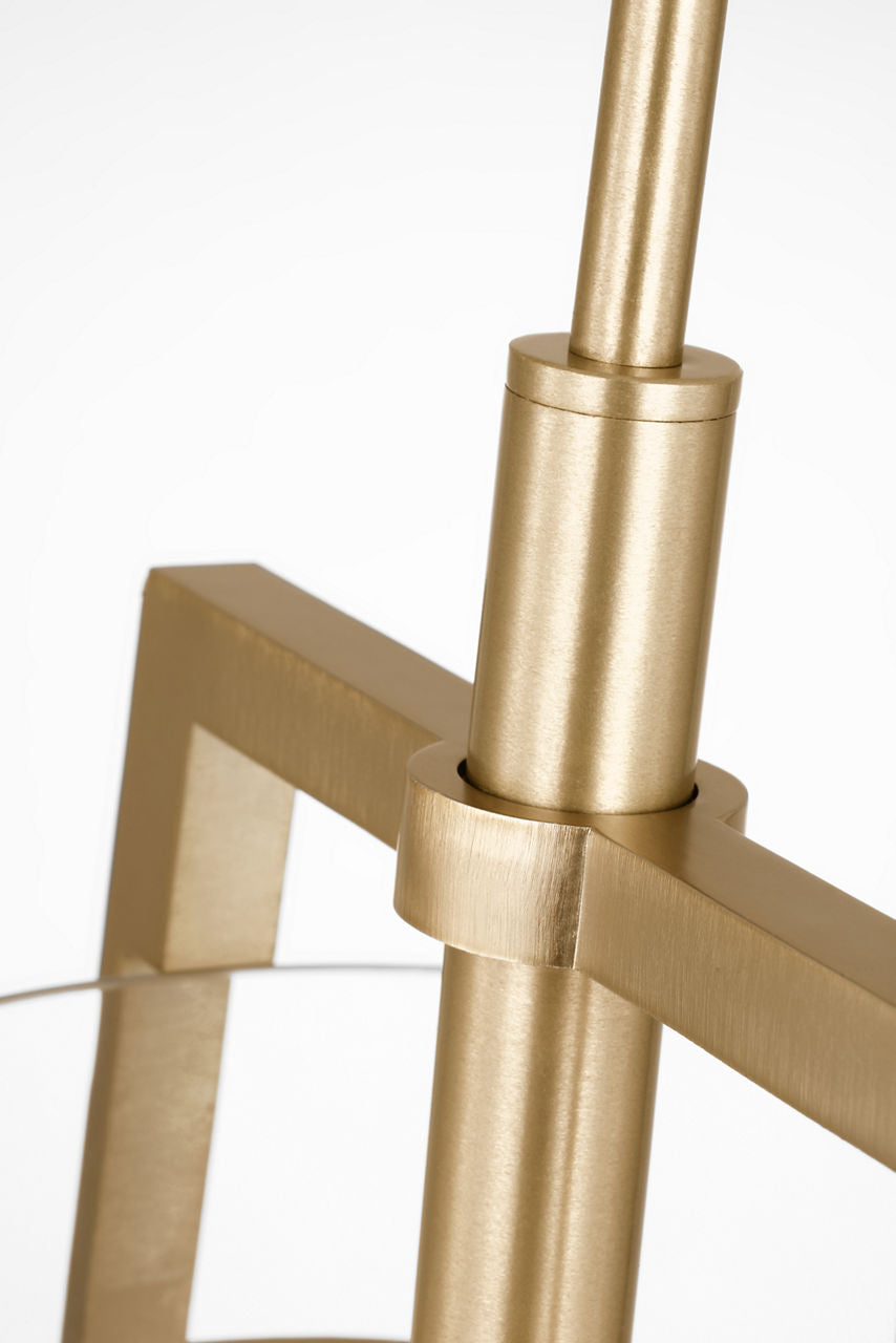 Crofton Medium Pendant Satin Brass