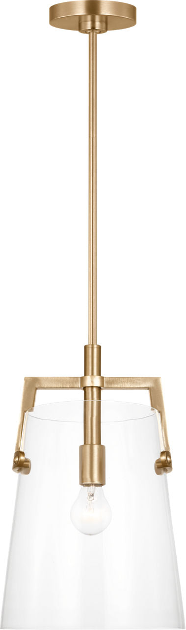 Crofton Medium Pendant Satin Brass