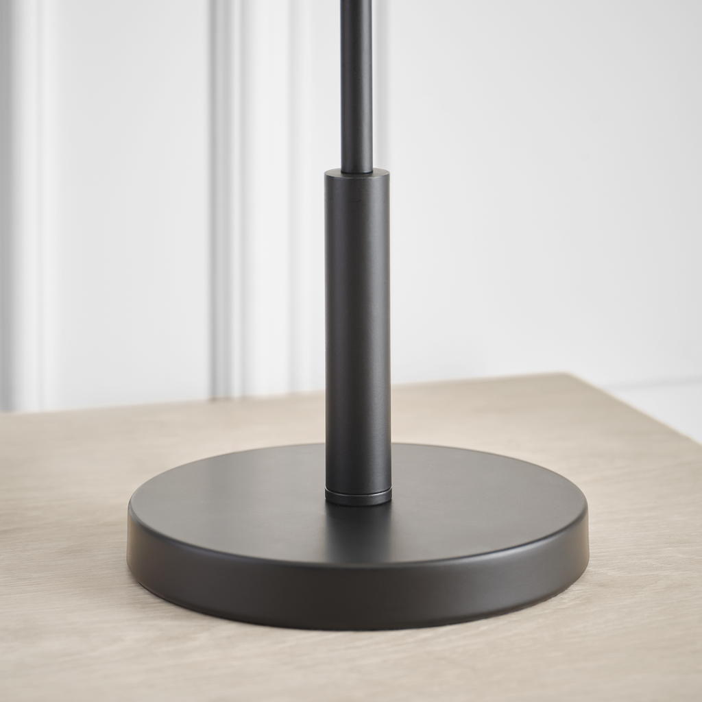 Porteau Medium Table Lamp Midnight Black Bulbs Inc
