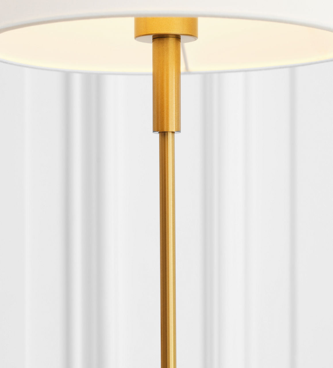 Porteau Medium Table Lamp Satin Brass Bulbs Inc