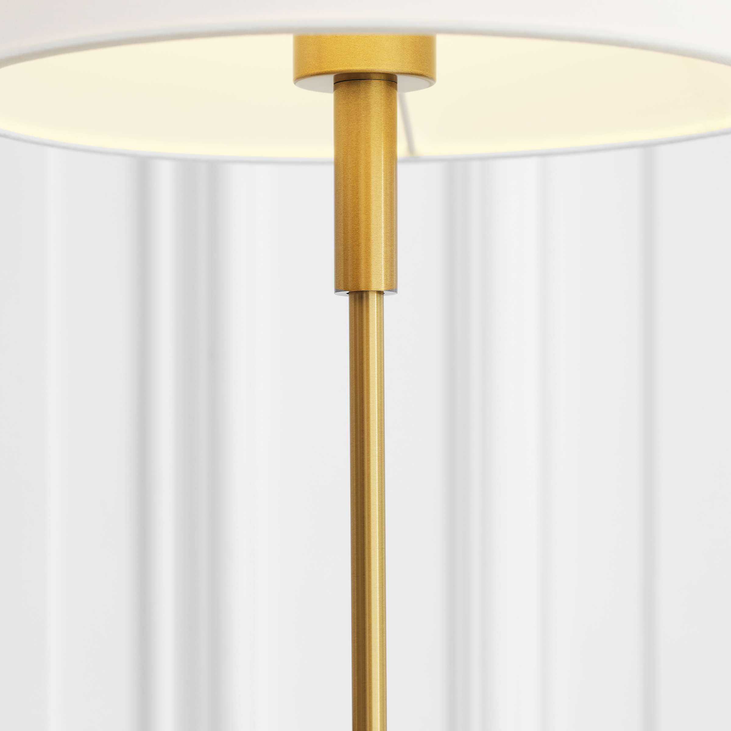 Porteau Medium Table Lamp Satin Brass Bulbs Inc