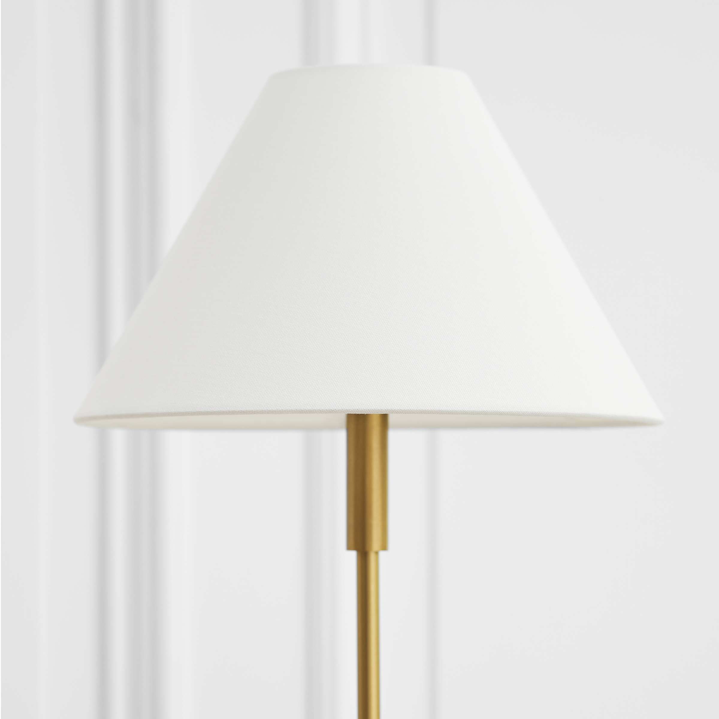 Porteau Medium Table Lamp Satin Brass Bulbs Inc