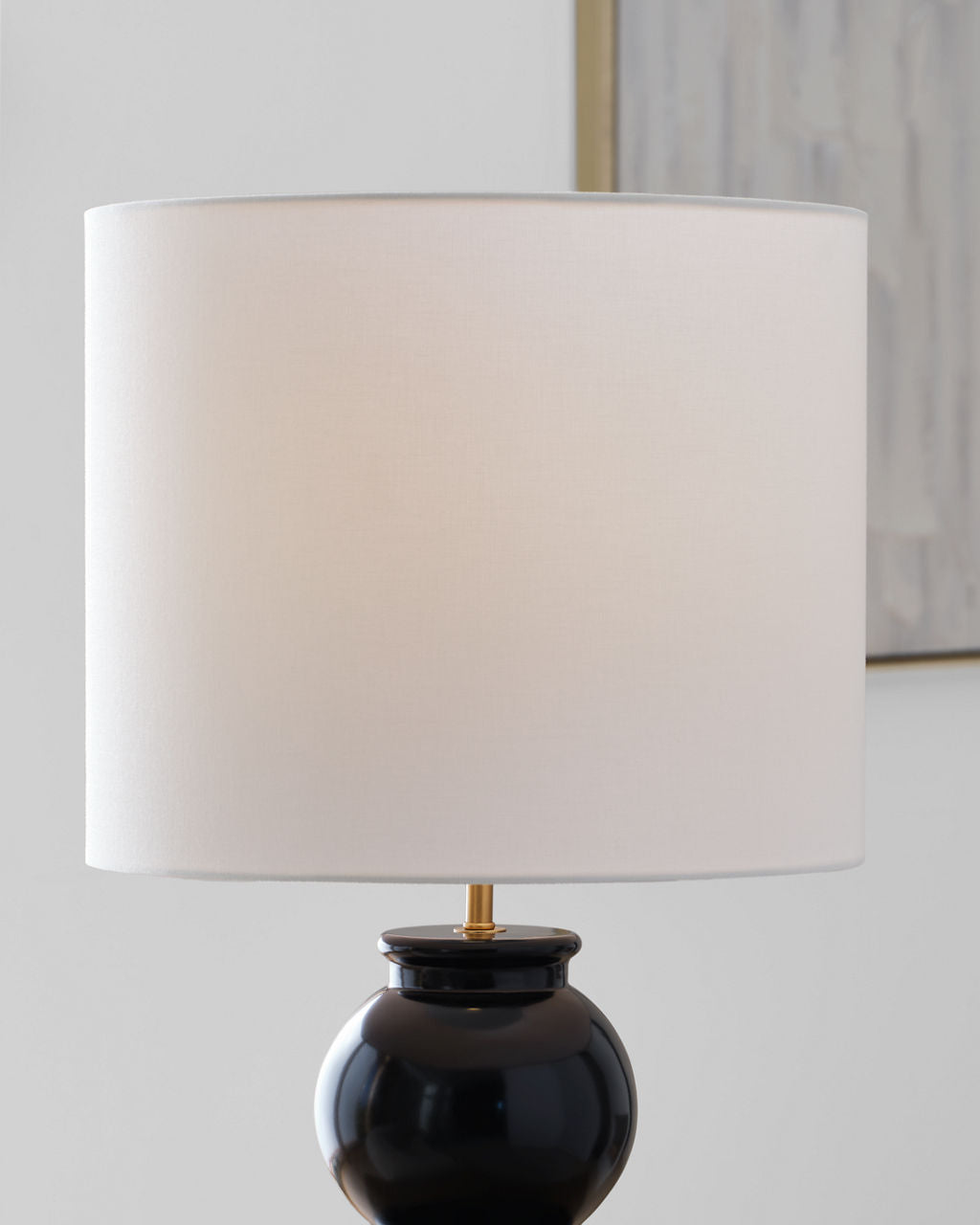 Buckley Medium Table Lamp Gloss Black Bulbs Inc