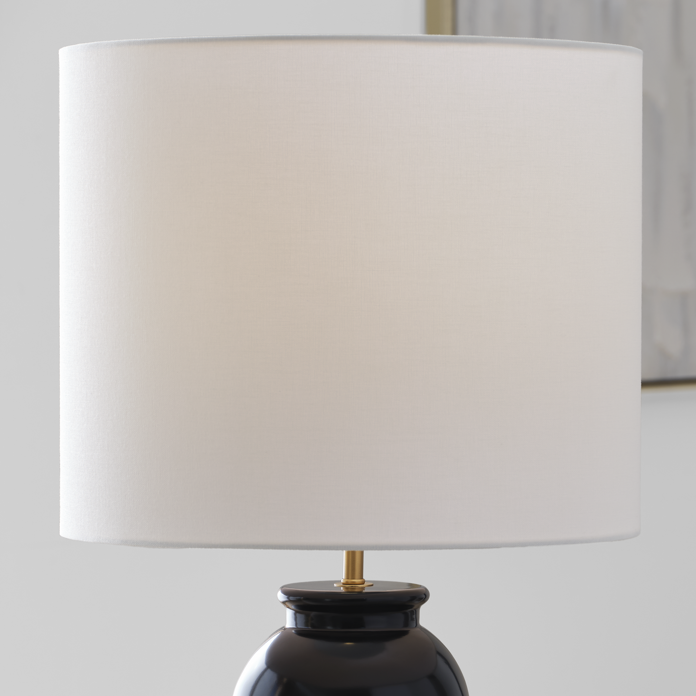 Buckley Medium Table Lamp Gloss Black Bulbs Inc