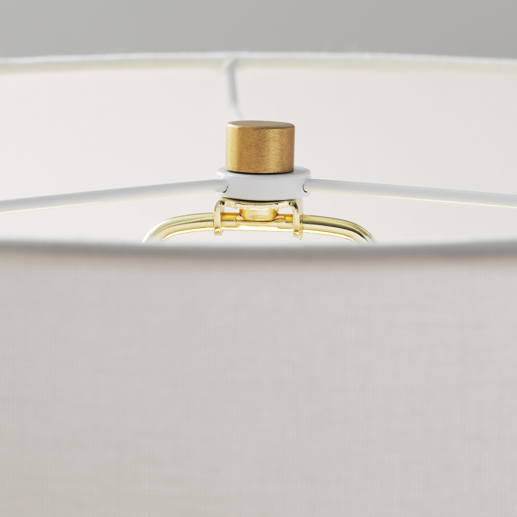 Buckley Medium Table Lamp Gloss Navy Bulbs Inc