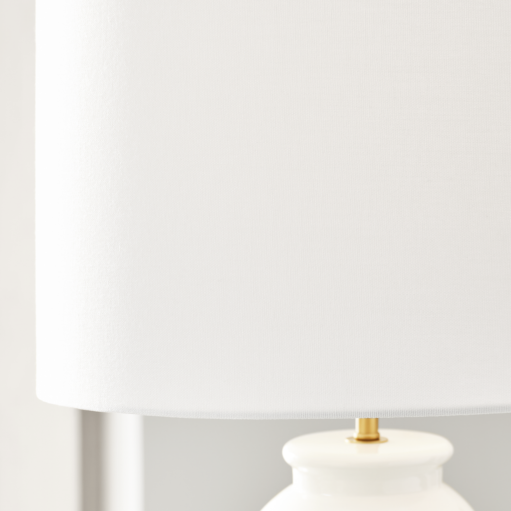 Buckley Medium Table Lamp Gloss White Bulbs Inc