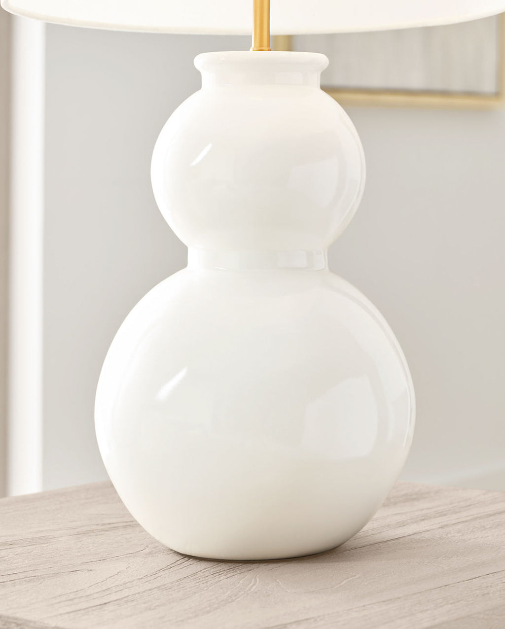 Buckley Medium Table Lamp Gloss White Bulbs Inc