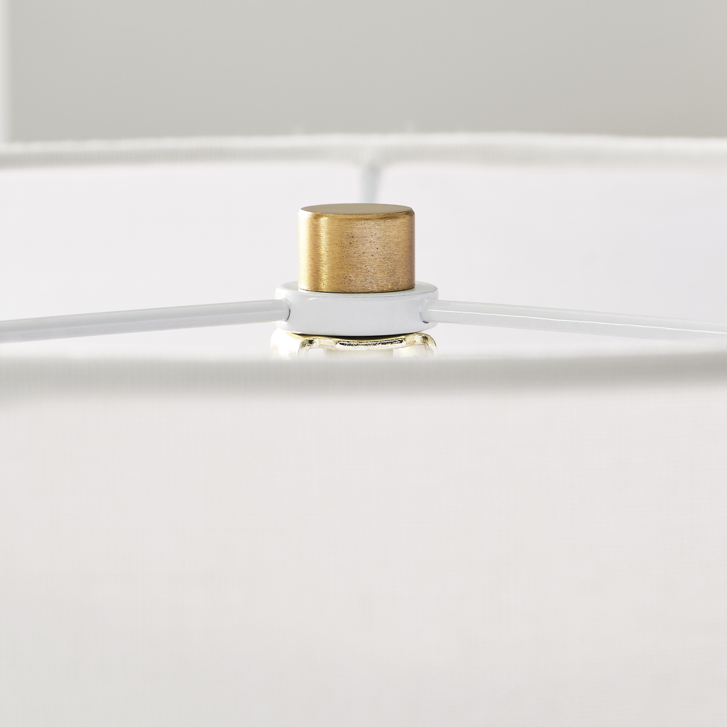 Buckley Medium Table Lamp Gloss White Bulbs Inc