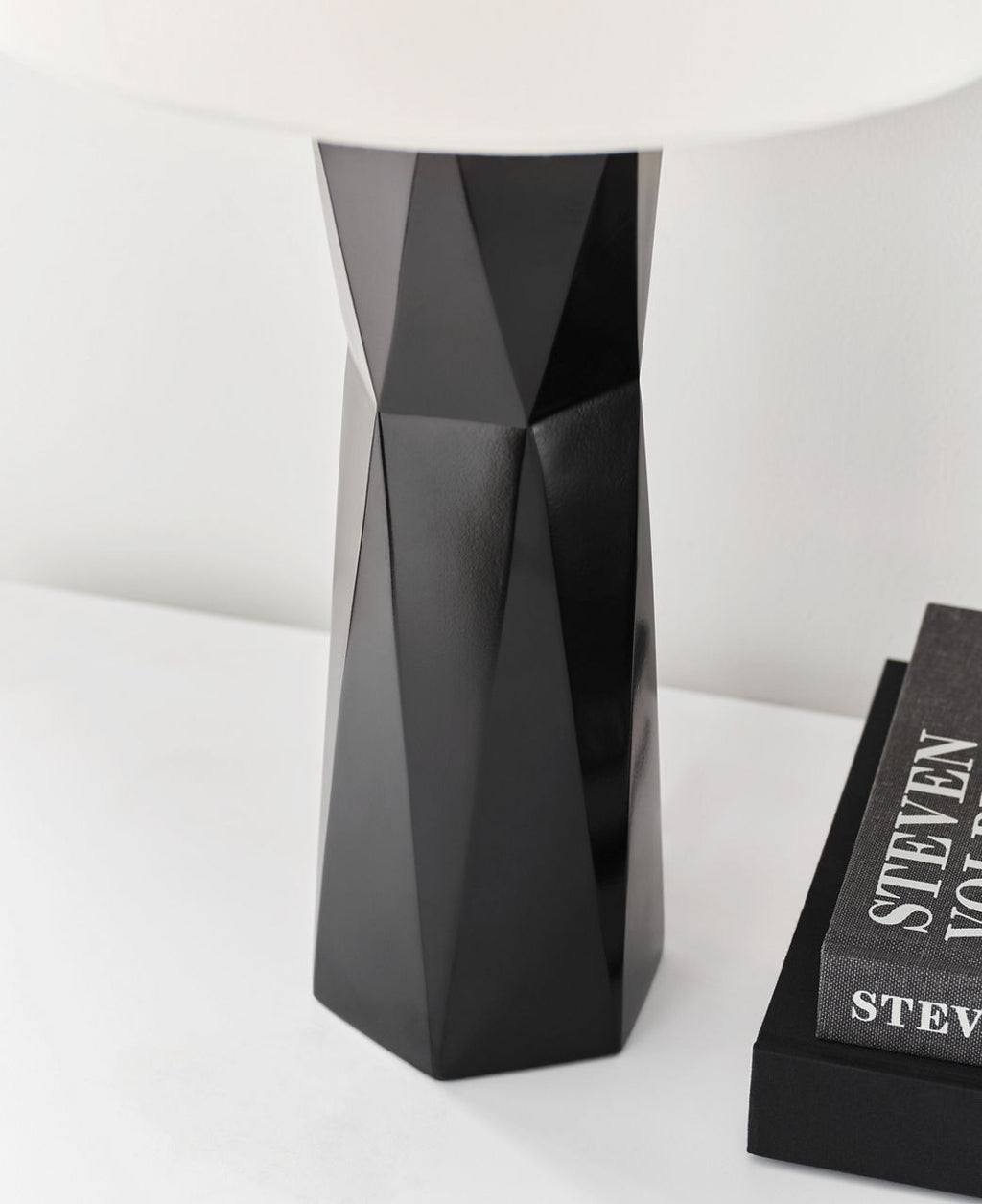 Fernwood Medium Table Lamp Gloss Black Bulbs Inc