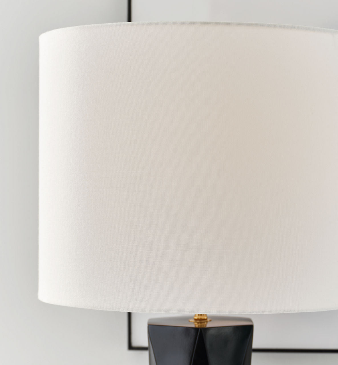 Fernwood Medium Table Lamp Gloss Black Bulbs Inc