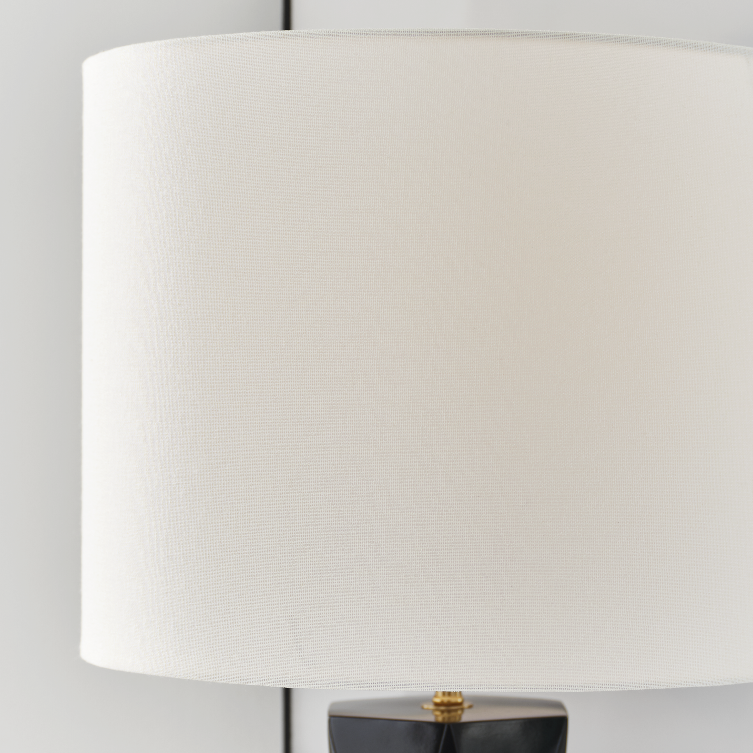Fernwood Medium Table Lamp Gloss Black Bulbs Inc