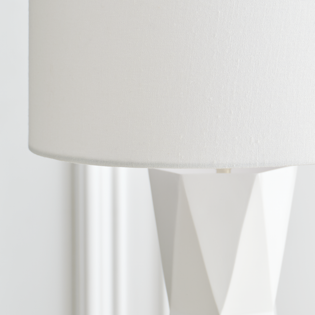 Fernwood Medium Table Lamp Gloss White Bulbs Inc