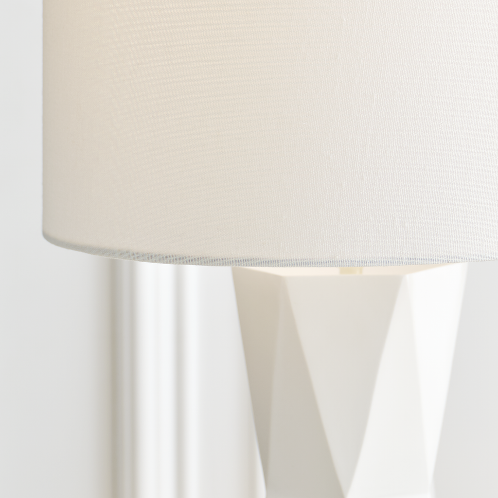Fernwood Medium Table Lamp Gloss White Bulbs Inc