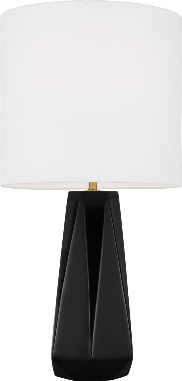 Moresby Medium Table Lamp Gloss Black Bulbs Inc