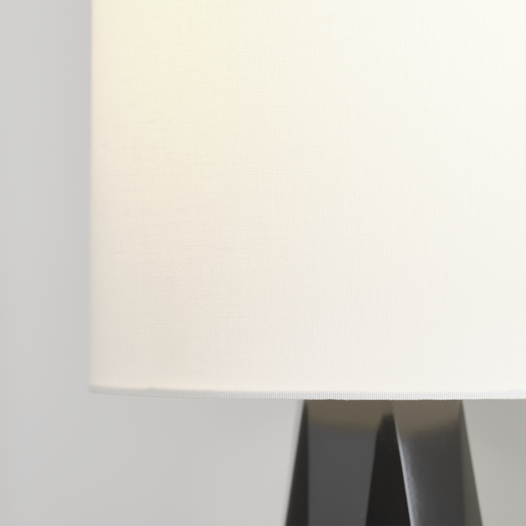 Moresby Medium Table Lamp Gloss Black Bulbs Inc