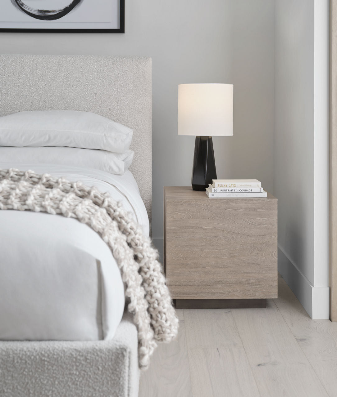 Moresby Medium Table Lamp Gloss Black Bulbs Inc