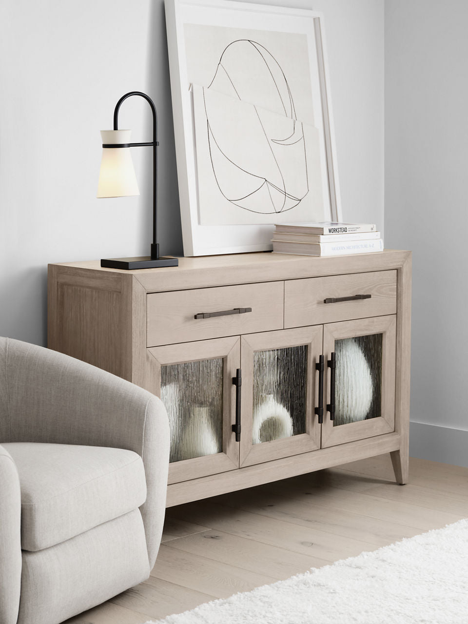 Binx Medium Task Table Lamp Midnight Black Bulbs Inc