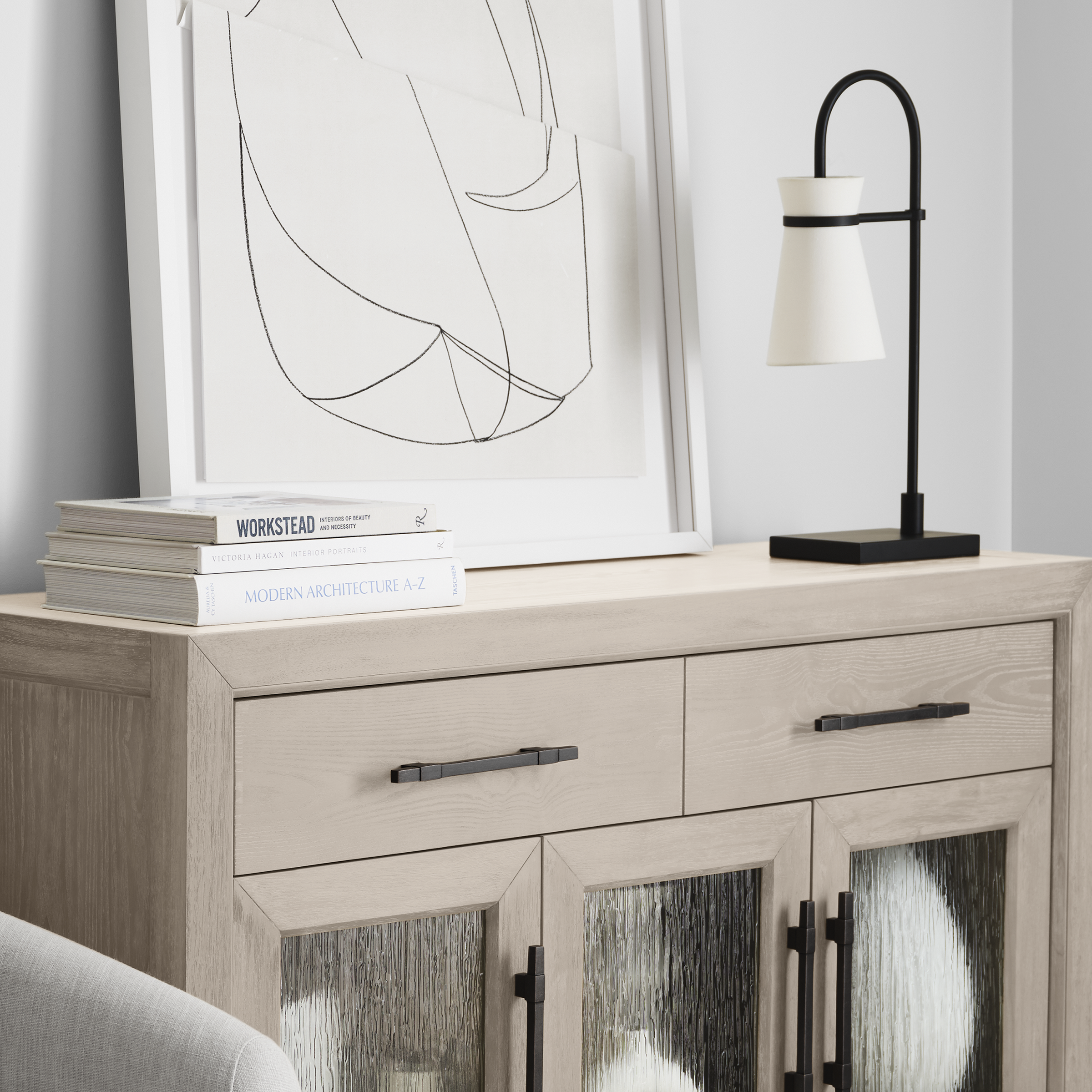 Binx Medium Task Table Lamp Midnight Black Bulbs Inc