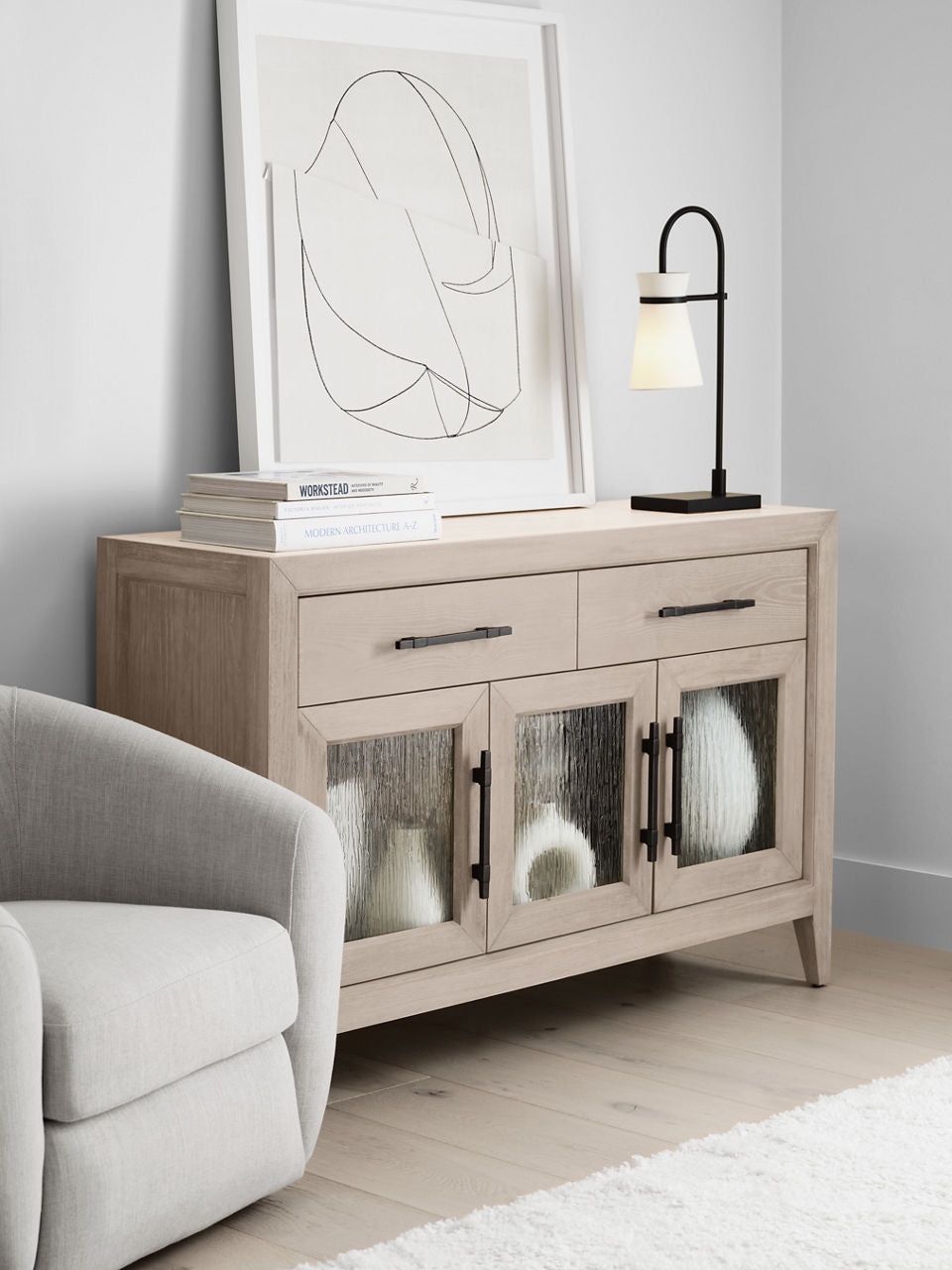 Binx Medium Task Table Lamp Midnight Black Bulbs Inc