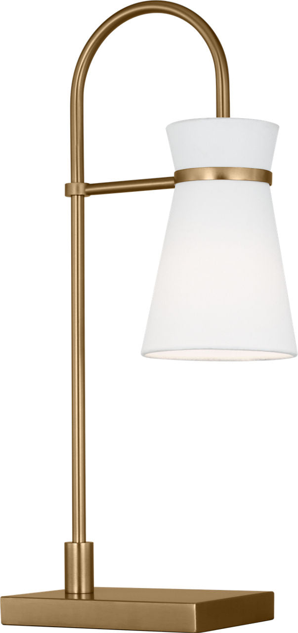 Binx Medium Task Table Lamp Satin Brass Bulbs Inc
