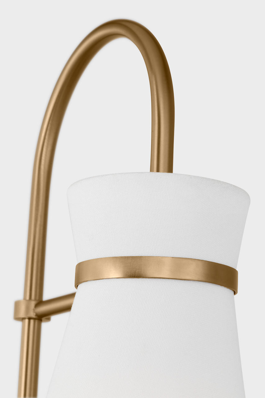 Binx Medium Task Table Lamp Satin Brass Bulbs Inc