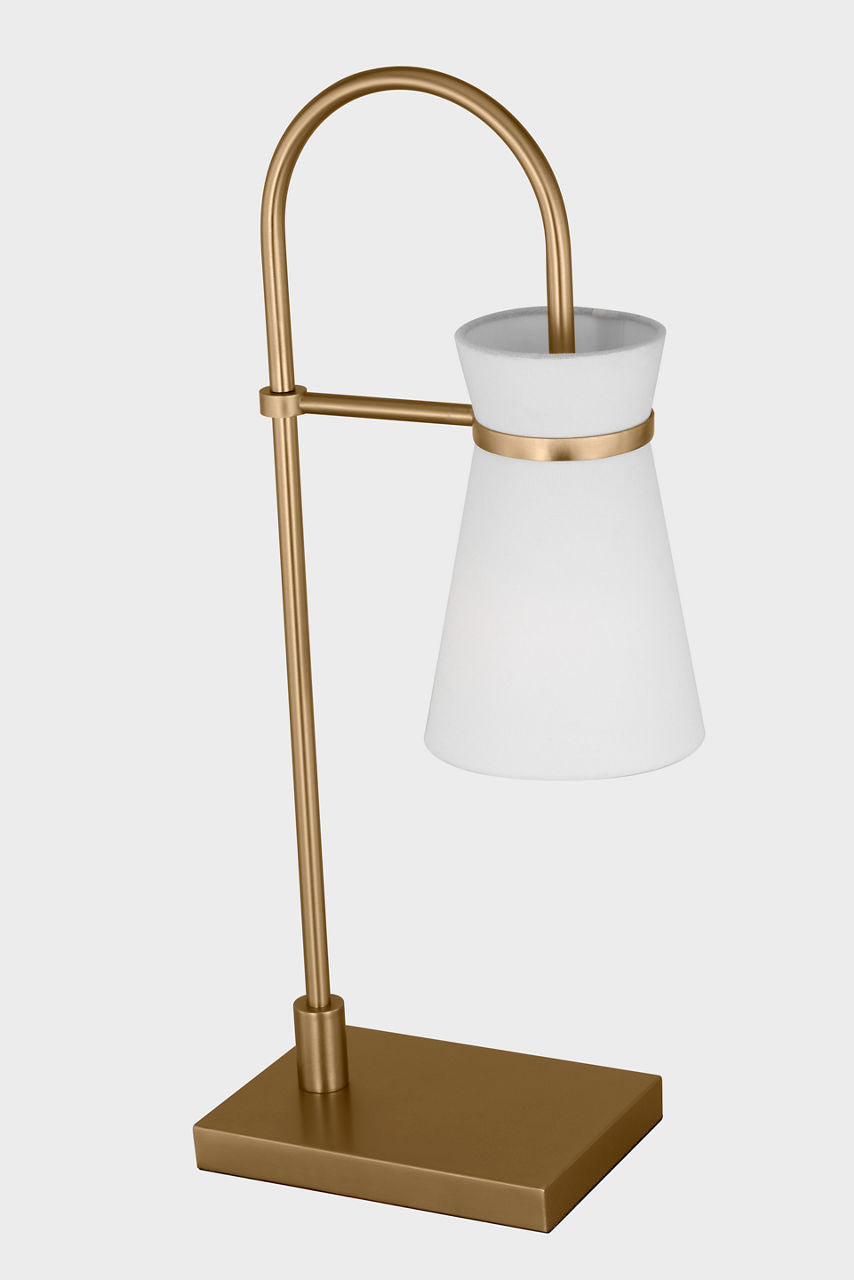 Binx Medium Task Table Lamp Satin Brass Bulbs Inc