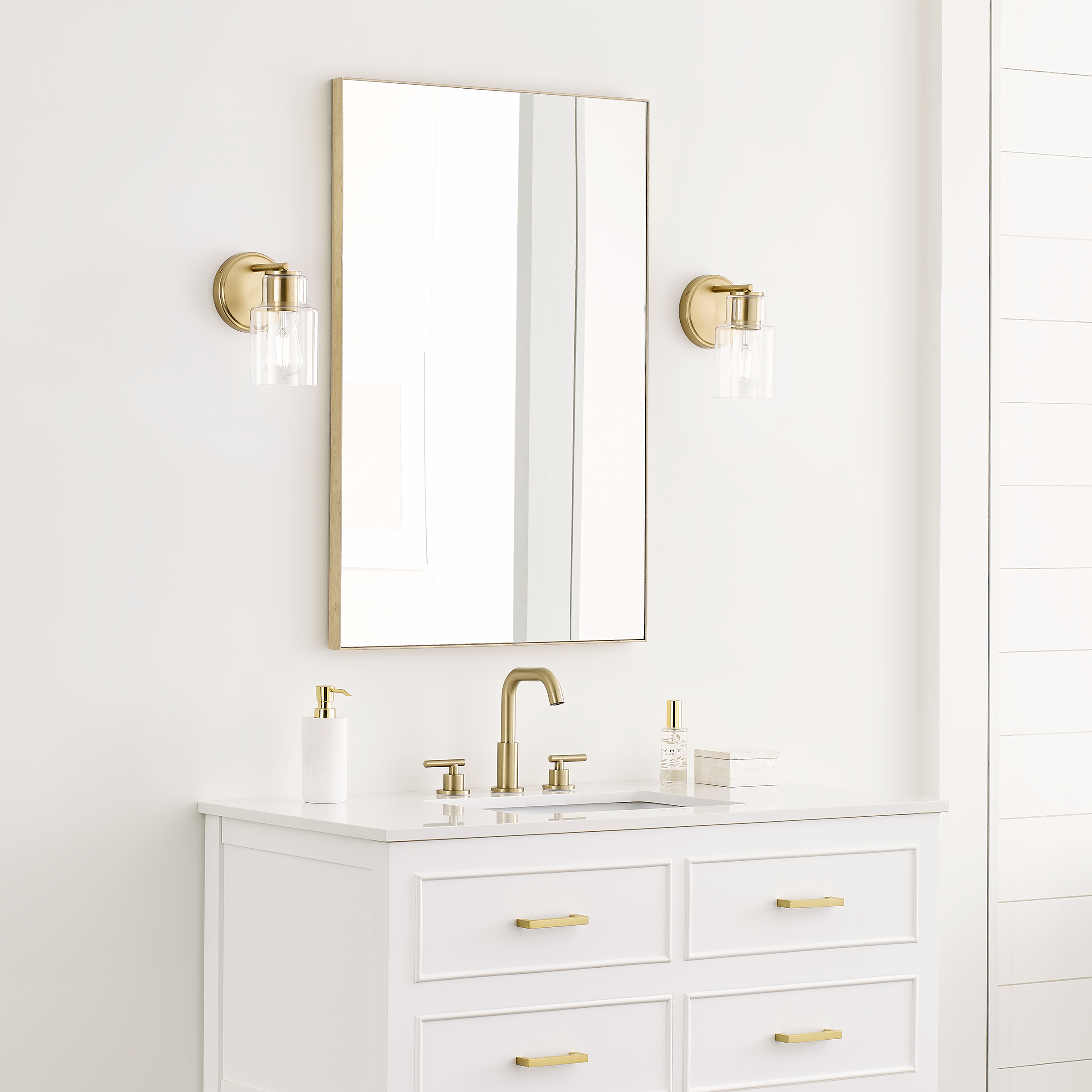Sayward Small Sconce Satin Brass