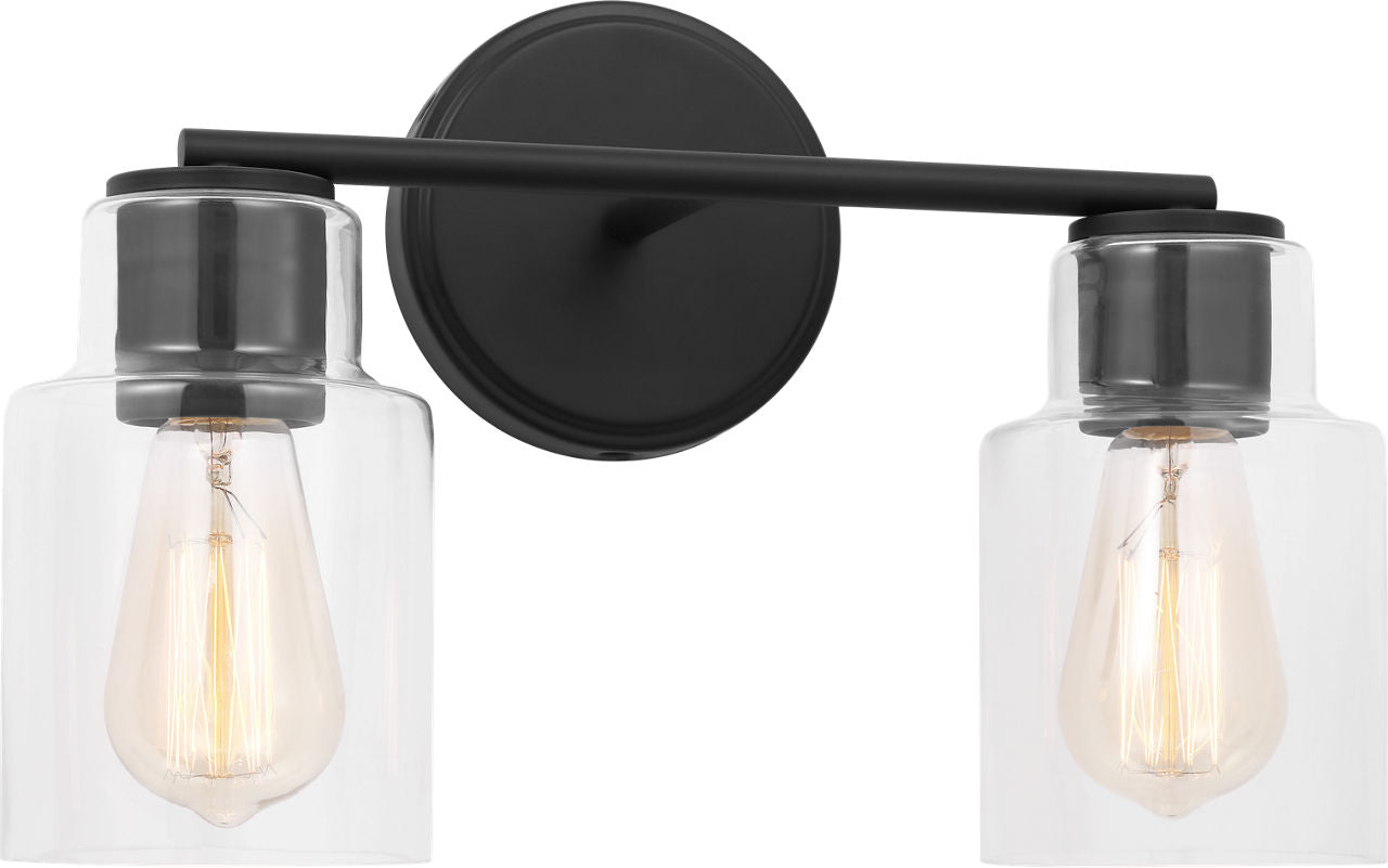Sayward 2-Light Bath Sconce | Midnight Black Bulb(s) Not Included